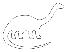 Brontosaurus Tracing Shape Pdf, Free Vectors File
