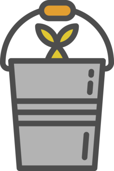 Bucket Icon Svg Vector, Free Vectors File