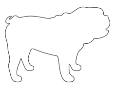 Bulldog Coloring Pdf, Free Vectors File