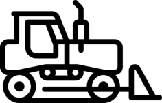 Bulldozer Craft Design Svg File, Free Vectors File