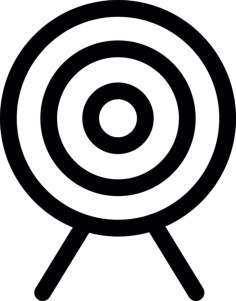 Bullseye Outline Svg Vector, Free Vectors File