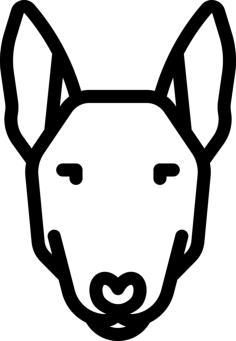 Bulterrier Craft Design Svg File, Free Vectors File