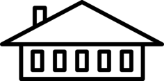 Bungalow Svg Line Art, Free Vectors File