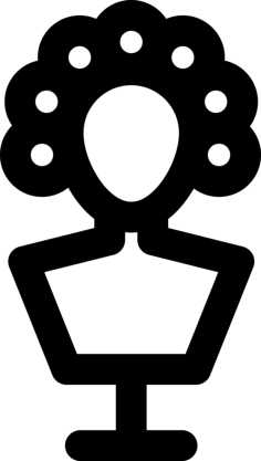 Bust Line Art Illustration Svg, Free Vectors File