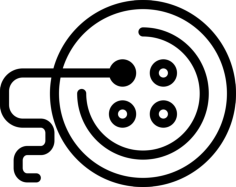 Button Contour Svg Vector, Free Vectors File