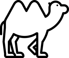 Camel Craft Design Svg File, Free Vectors File