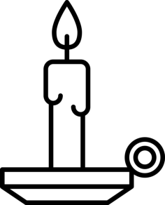 Candlestick Vinyl Cutting Svg File, Free Vectors File