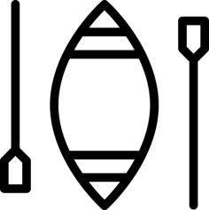Canoe Sketch Svg Vector, Free Vectors File