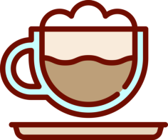 Cappuccino Craft Design Svg File, Free Vectors File