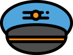 Captain Icon Svg Vector, Free Vectors File