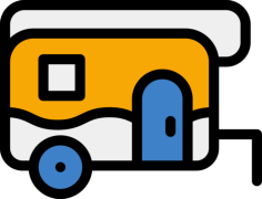 Caravan Contour Svg Vector, Free Vectors File