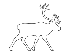 Caribou Tracing Worksheets Pdf, Free Vectors File