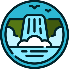 Cascade Tracing Svg Vector, Free Vectors File
