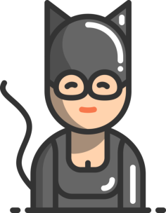 Catwoman Stencil Svg Design File, Free Vectors File