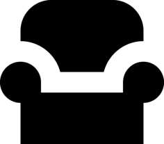 Chair Contour Svg Vector, Free Vectors File