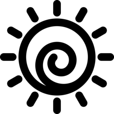 Chakra Sticker Outline Svg File, Free Vectors File