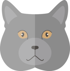 Chartreux Sticker Svg Vector, Free Vectors File