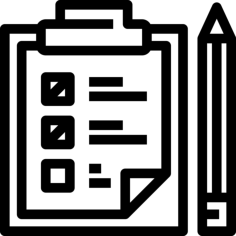 Checklist Outline Drawing Svg Vector, Free Vectors File