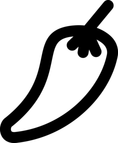 Chilli Outline Svg Vector, Free Vectors File
