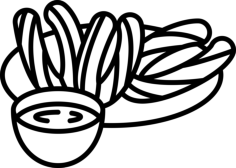Churros Line Art Illustration Svg, Free Vectors File