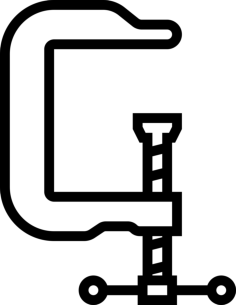 Clamp Silhouette Svg Vector, Free Vectors File
