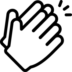 Clap Icon Svg Vector, Free Vectors File