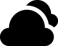 Cloudy Outline Icon Svg Set, Free Vectors File