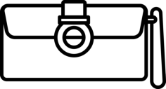 Clutch Silhouette Svg Vector, Free Vectors File