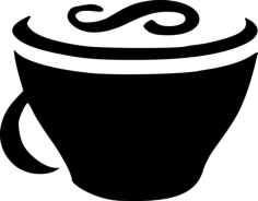 Coffeescr Outline Svg File, Free Vectors File