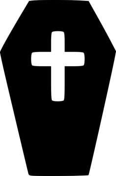 Coffin Silhouette Cutting Svg Files, Free Vectors File