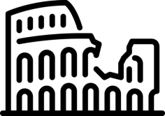 Coliseum Digital Sketch Svg Design, Free Vectors File