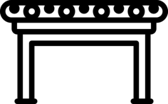 Conveyor Outline Icon Svg Set, Free Vectors File