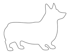 Corgi Tracing Shape Pdf, Free Vectors File