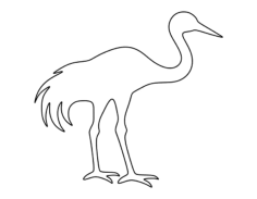 Crane Coloring Pdf, Free Vectors File