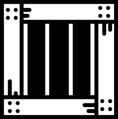 Crate Outline Icon Svg Set, Free Vectors File