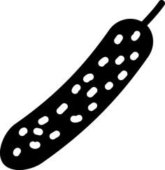 Cucumber Outline Svg File, Free Vectors File
