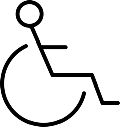 Disabled Stencil Svg Design File, Free Vectors File
