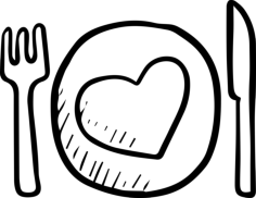 Dish Stencil Svg Vector, Free Vectors File