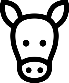 Donkey Sketch Style Svg Vector, Free Vectors File