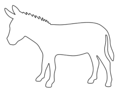 Donkey Coloring Pdf, Free Vectors File