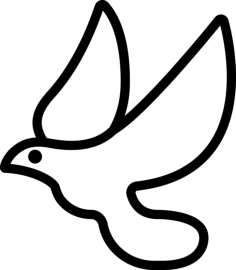 Dove Outline Svg Vector, Free Vectors File