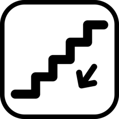 Downstairs Contour Svg Vector, Free Vectors File