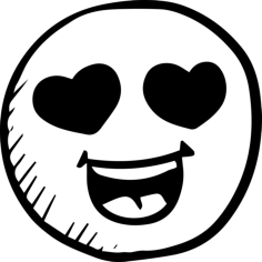 Emoticon Tracing Svg Vector, Free Vectors File