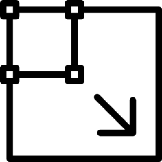 Enlarge Outline Svg Vector, Free Vectors File