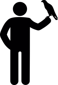 Falconer Stencil Svg Design File, Free Vectors File