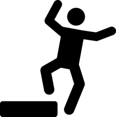 Falling Outline Icon Svg Set, Free Vectors File