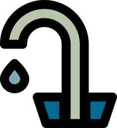 Faucet Sticker Svg Vector, Free Vectors File