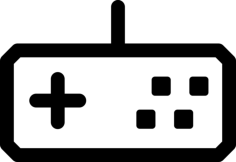 Gamepad Silhouette Cutting Svg Files, Free Vectors File