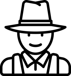 Gardener Svg Line Art, Free Vectors File
