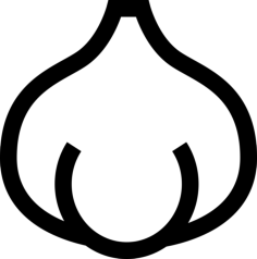 Garlic Contour Svg Vector, Free Vectors File